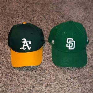 Oakland Athletics & San Diego Padres MLB Hats 🧢🧢